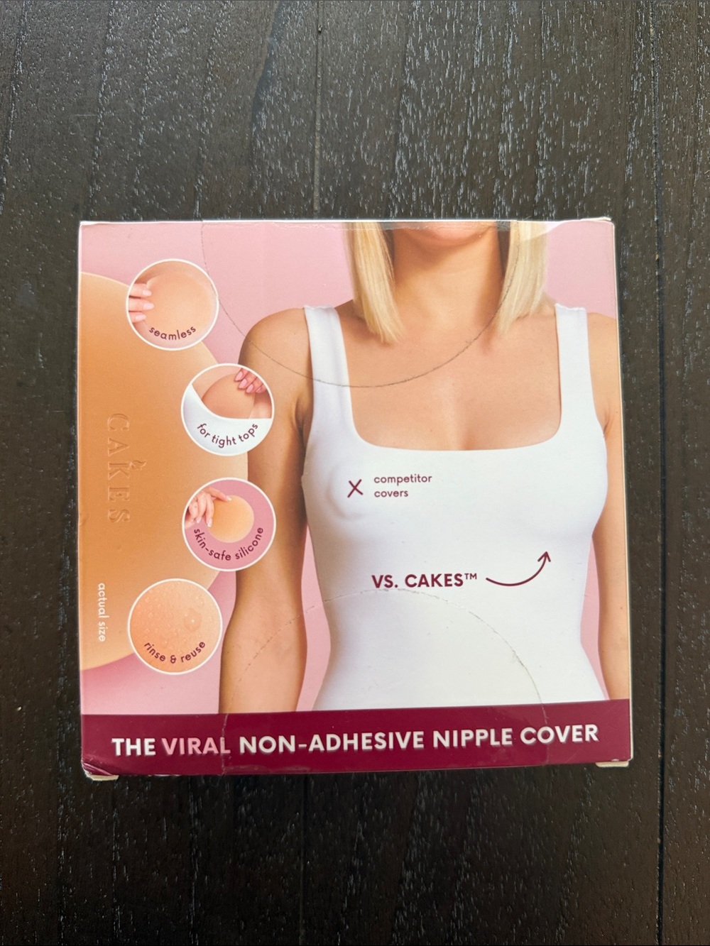 Cakes Non-Adhesive Nipple Covers — Tan Seamless Silicone